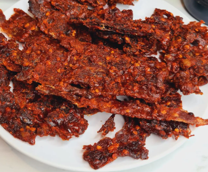 Kilishi - Spicy Beef Jerky African Fresh Dried Meat Deliciously Tasty Nigerian Snack