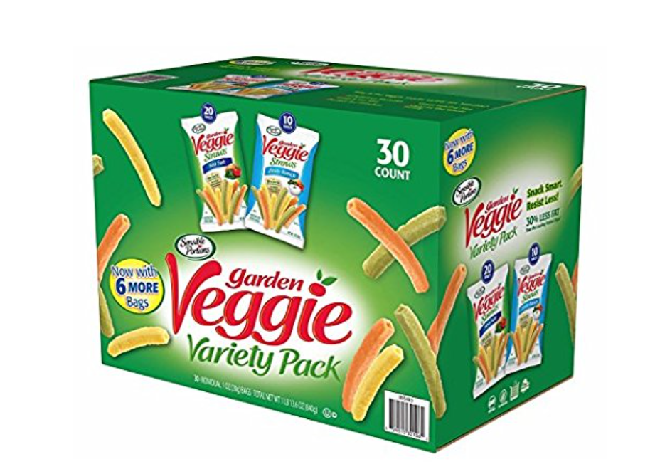 Veggie Straws, Cheddar Cheese/Sea Salt/Zesty Ranch, 1 oz Bag, 30 Bags/Carton