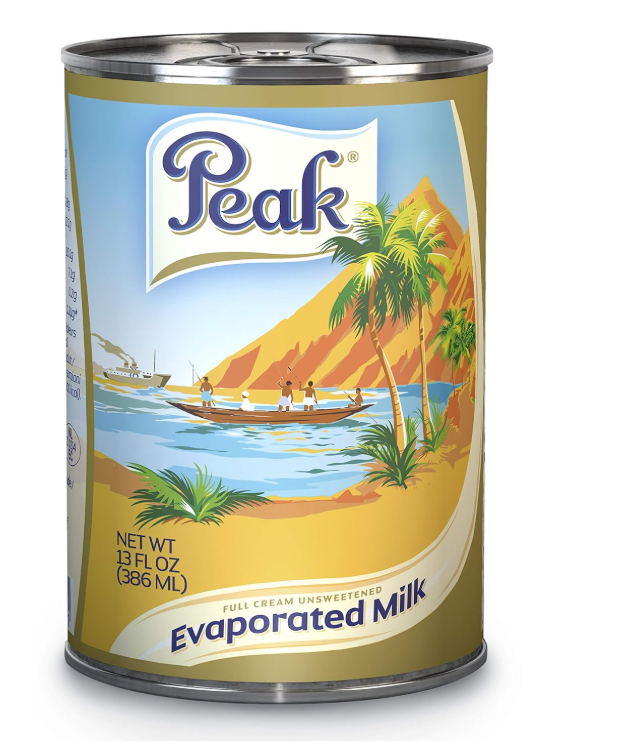 Peak Evaporated Full Cream Milk, 13 Fl. Oz. (Pack Of 4)