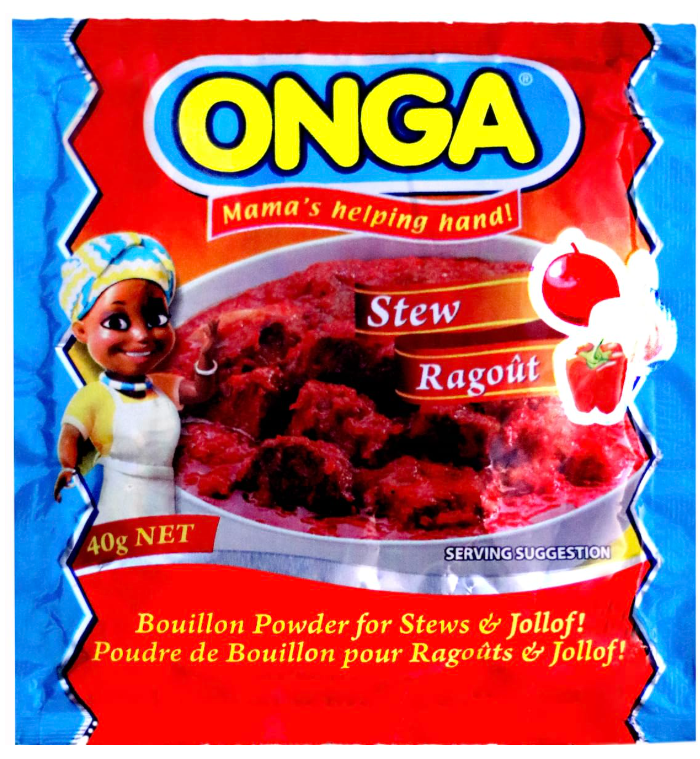 Onga Stew Seasoning. LARGE SIZE SACHET. Pack of 5. 40G EACH