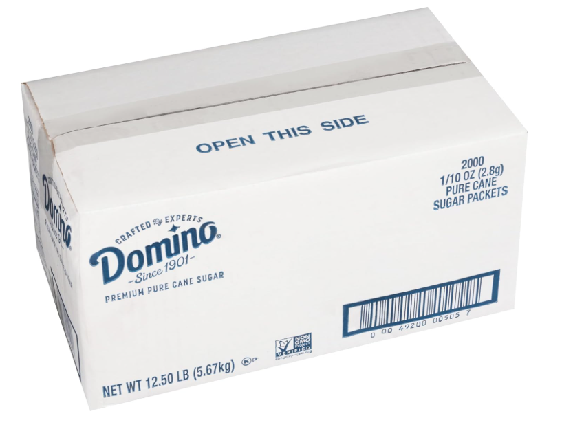 Domino Sugar Packets, 0.1 Ounce (Pack of 2000)